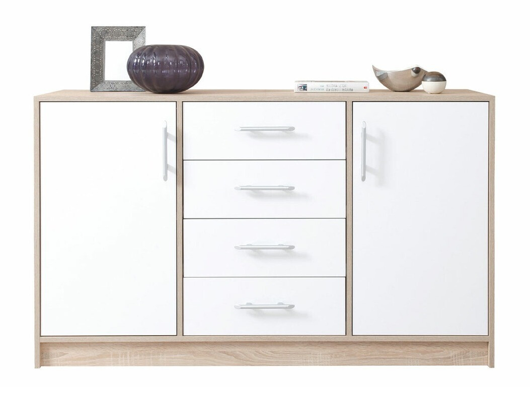 Chest of drawers Cavmero 109 (Sonoma oak + White)