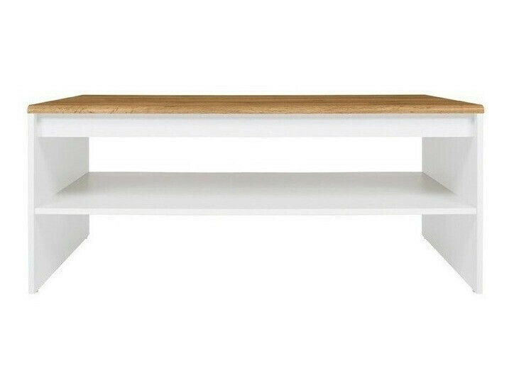 Coffee table Sonsoru 122 (White + Wotan Oak)