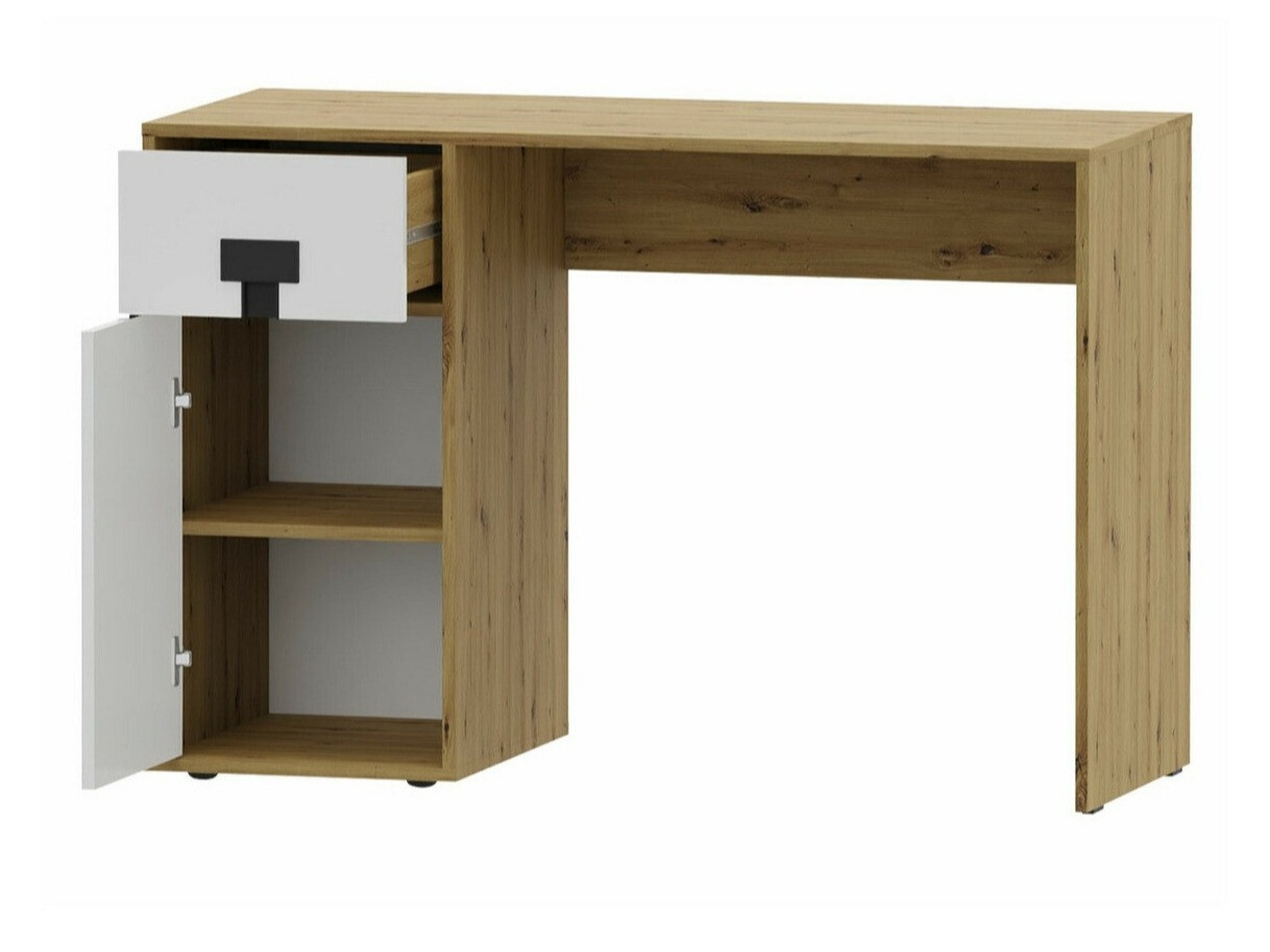 Desk Florevi 100 (Matte white + Artisan oak)