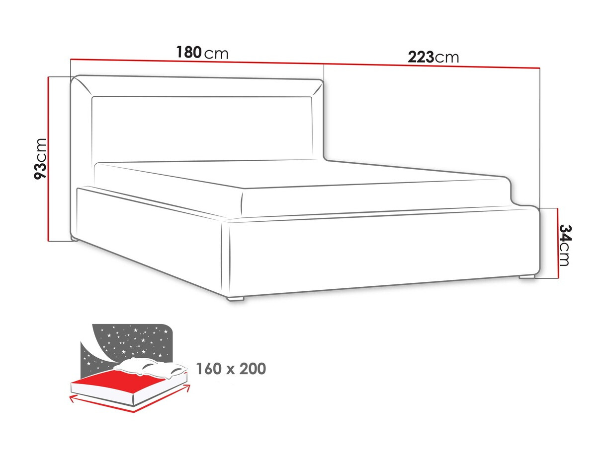 Bed Pomona 100 (Malmo 13 365)