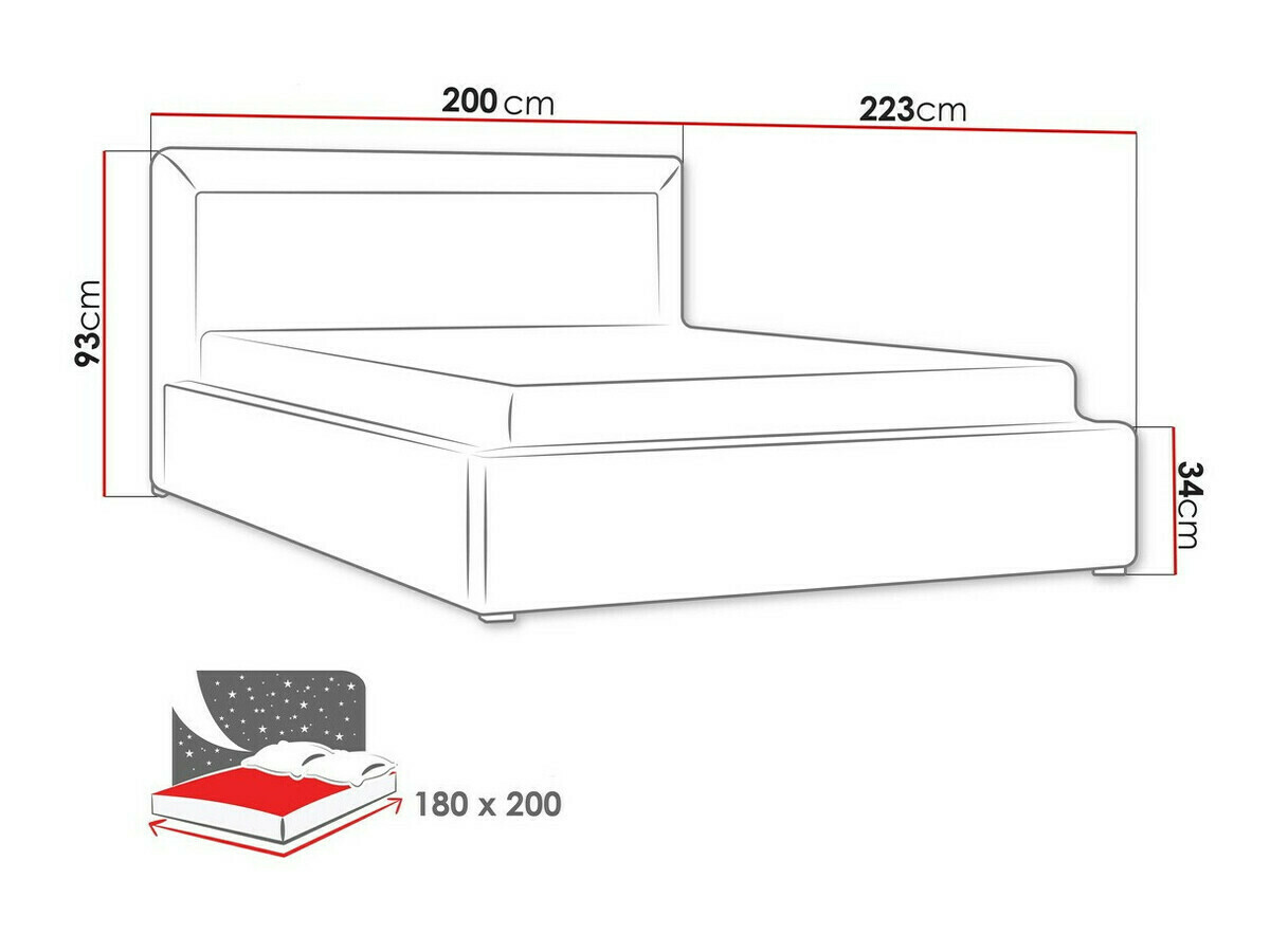 Bed Pomona 100 (Malmo 13 376)