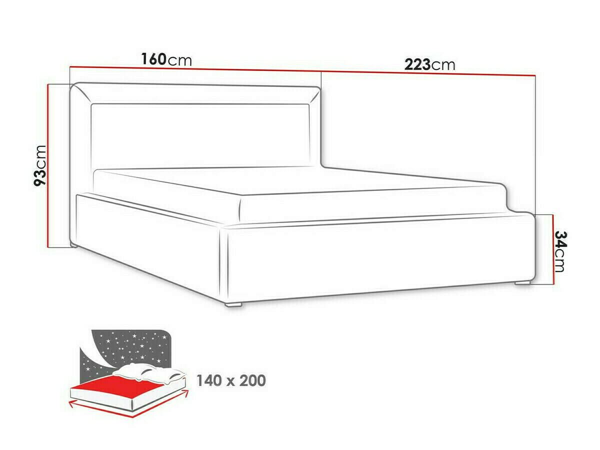 Bed Pomona 100 (Malmo 13 378)