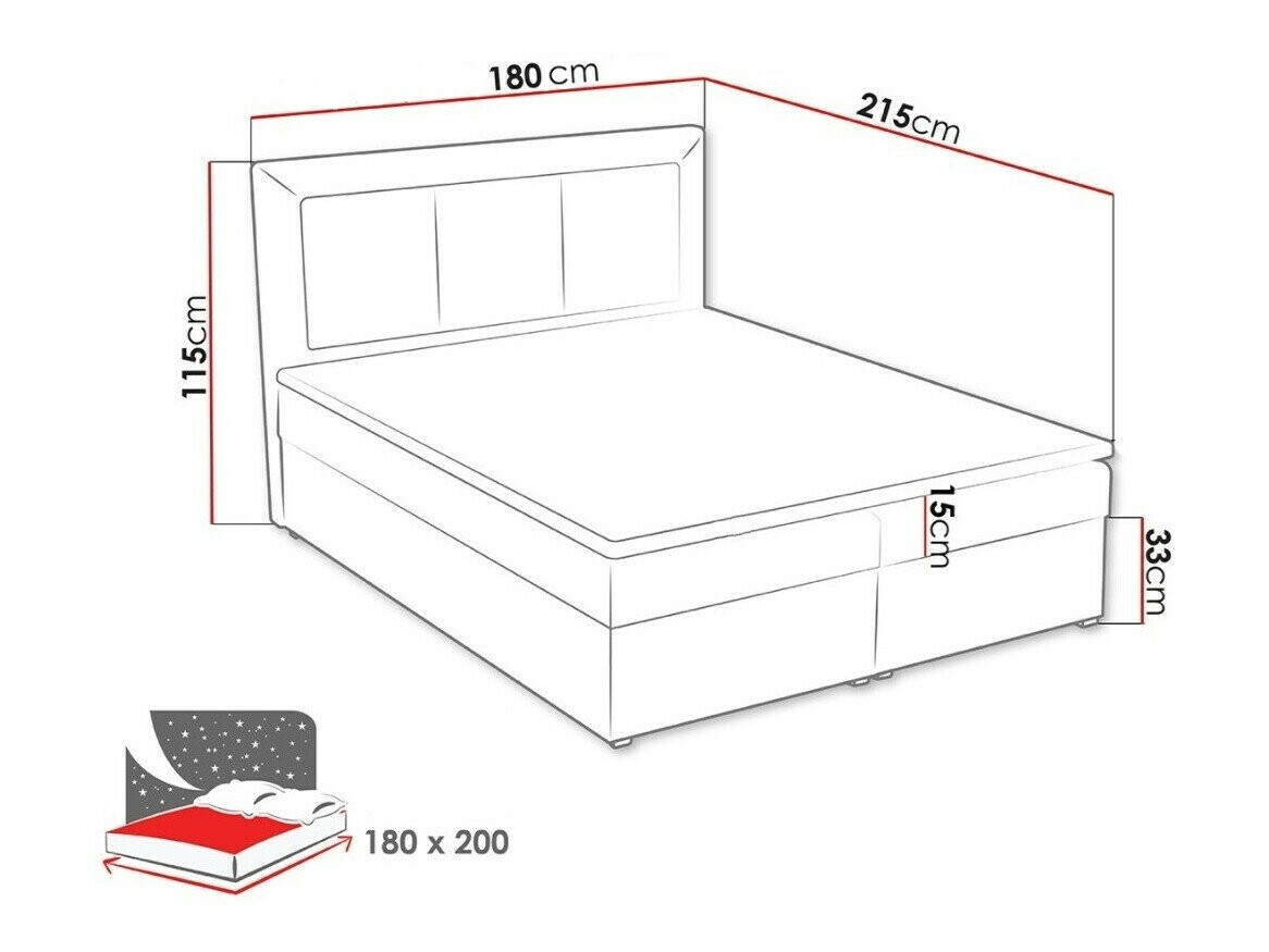 Continental bed Pomona 114 (Victoria 14 853)