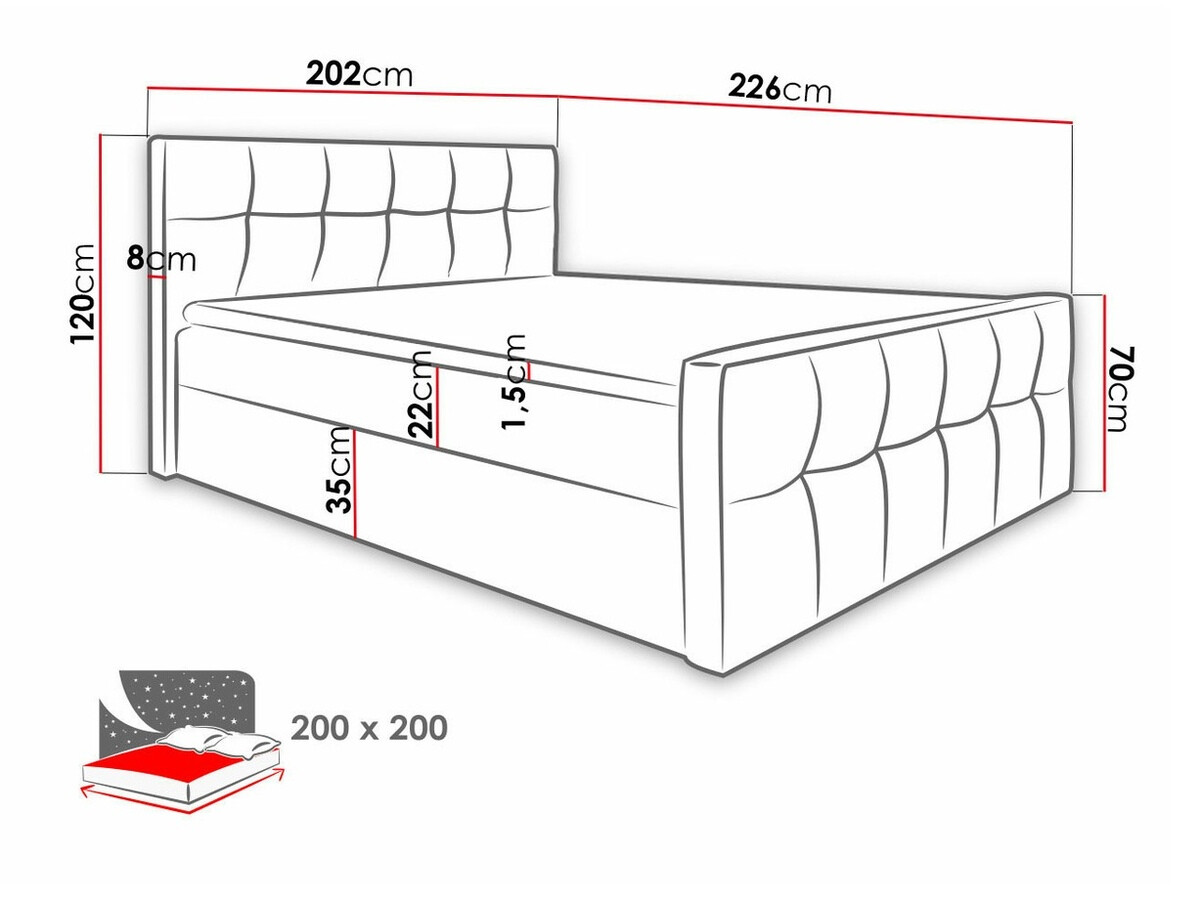 Continental bed Scriptum (Soft 024)