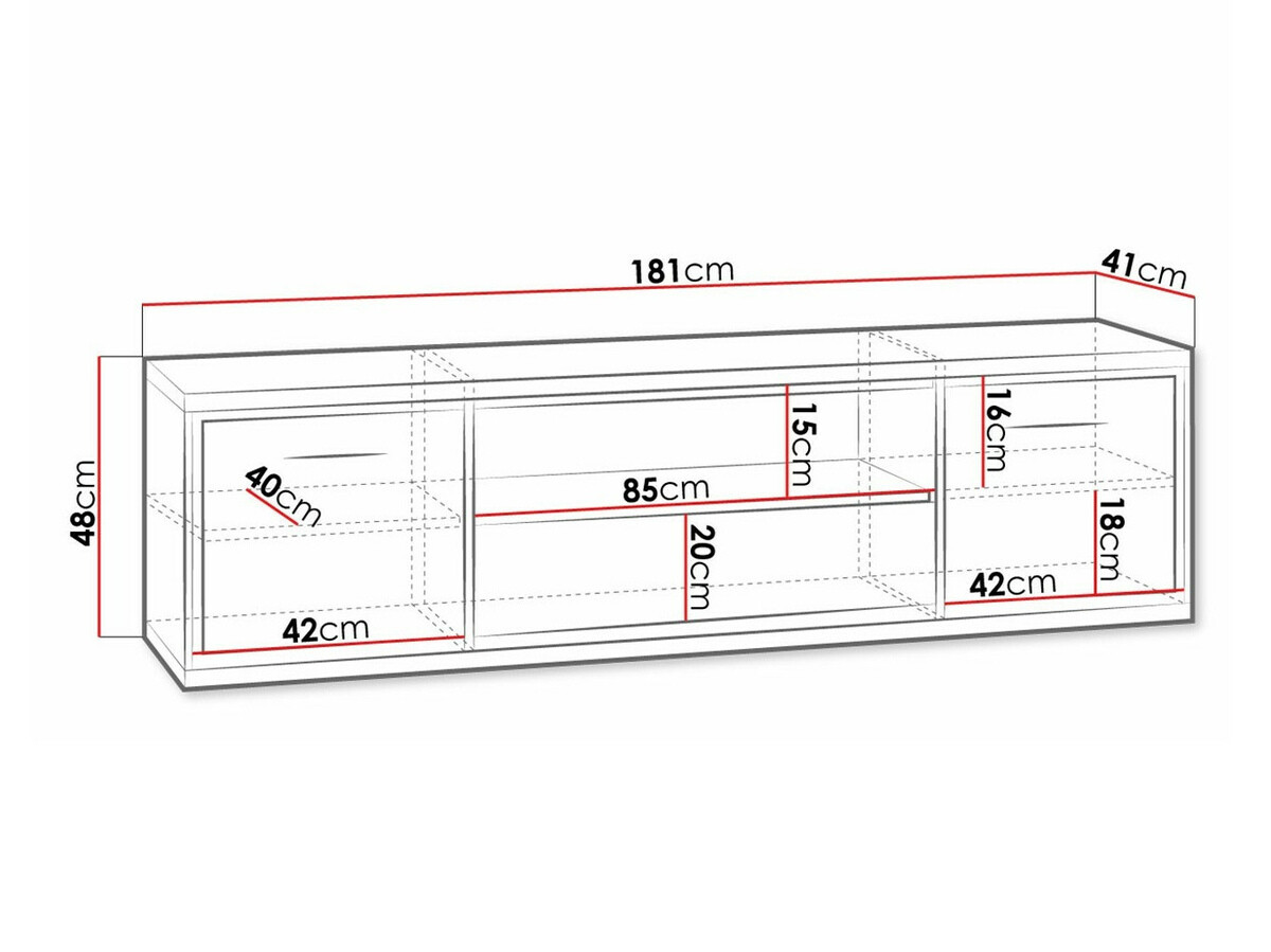 TV stand Etrmoni 111 (Light wood + Oak)