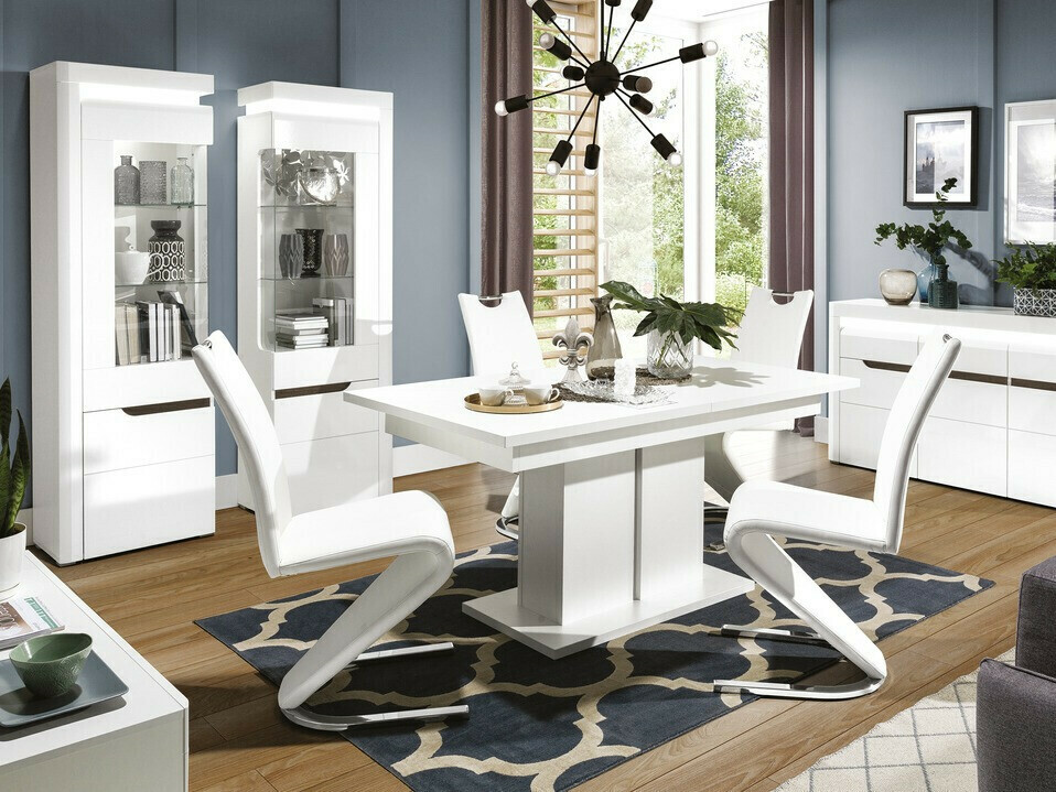 Bookcase Revelmi 105 (Glossy white + White)