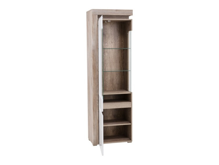 Bookcase Revelmi 105 (Oak + Glossy white)