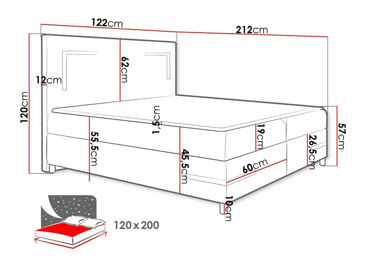 Continental bed Vallis (Fresh 13)