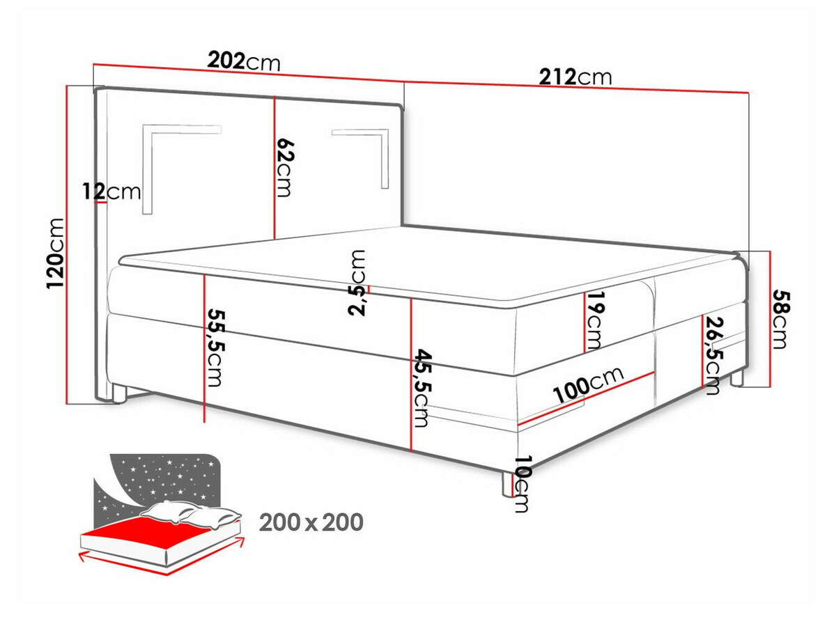 Continental bed Vallis (Soft 033)