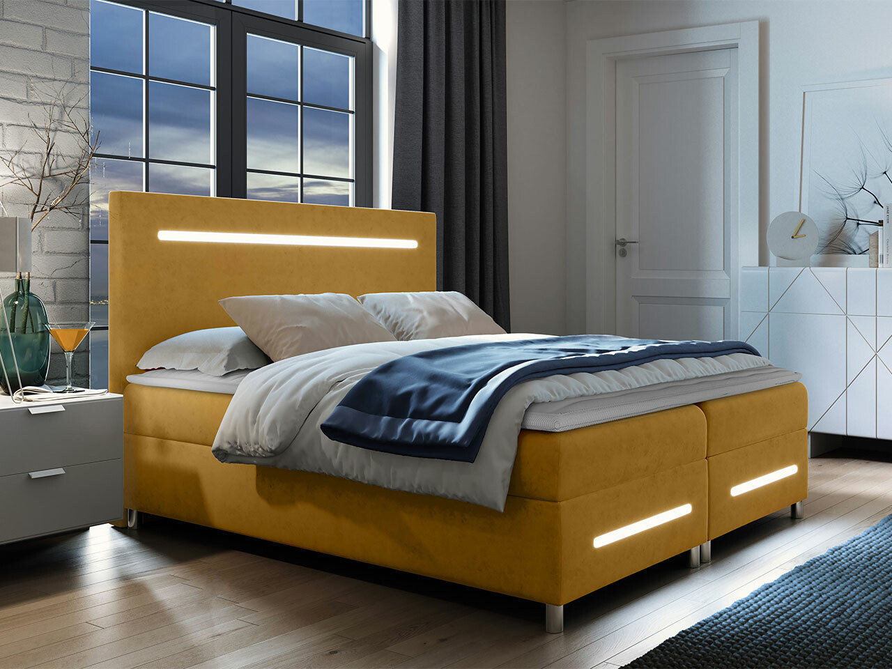 Continental bed Pluvia (Fresh 37)