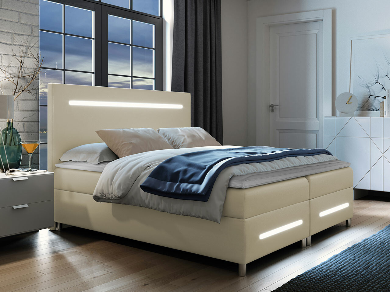 Continental bed Pluvia (Soft 033)