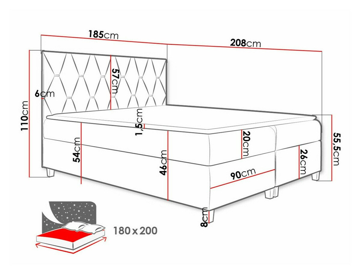 Continental bed Nemus (Fresh 11)