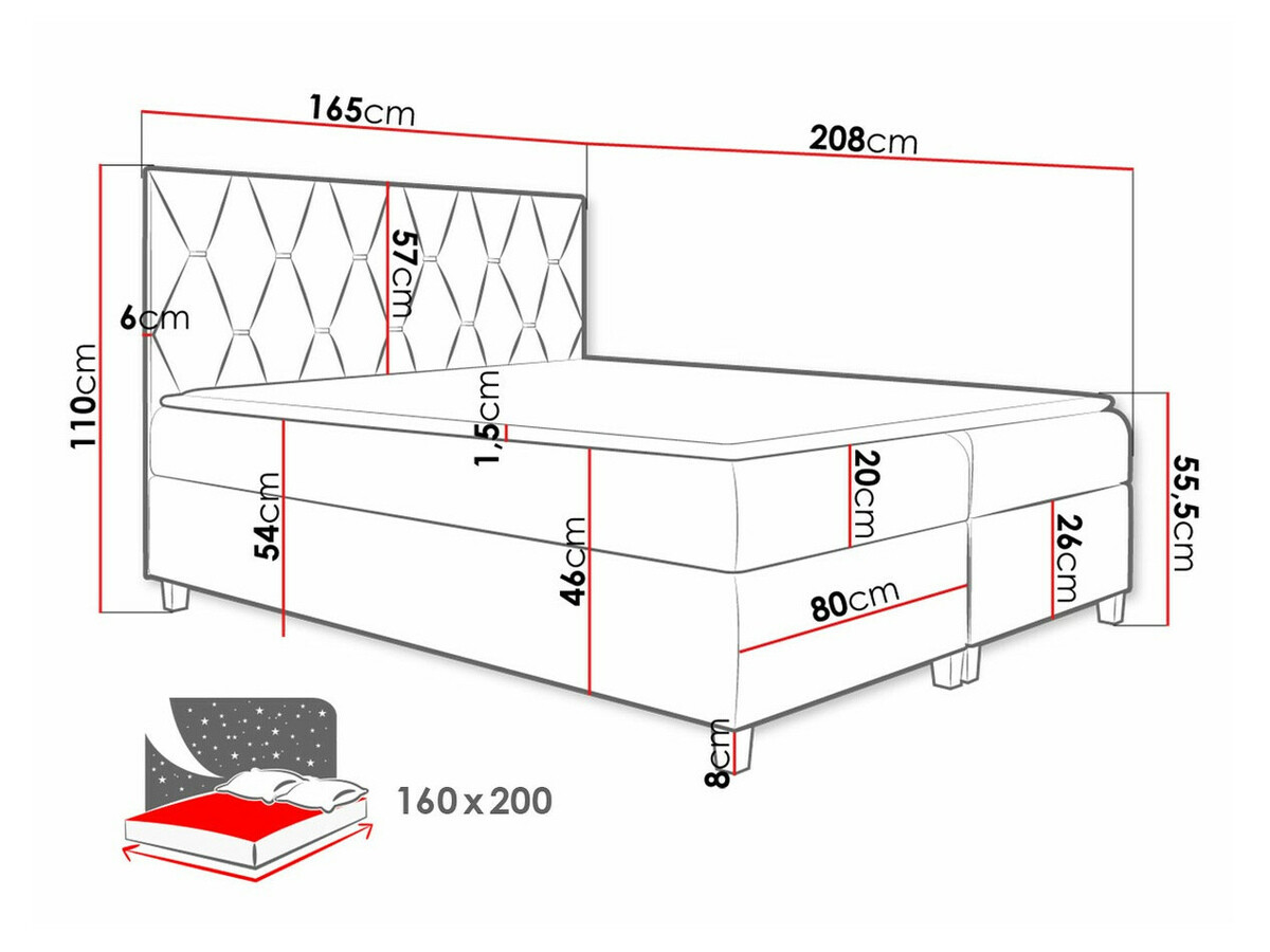 Continental bed Nemus (Fresh 9)