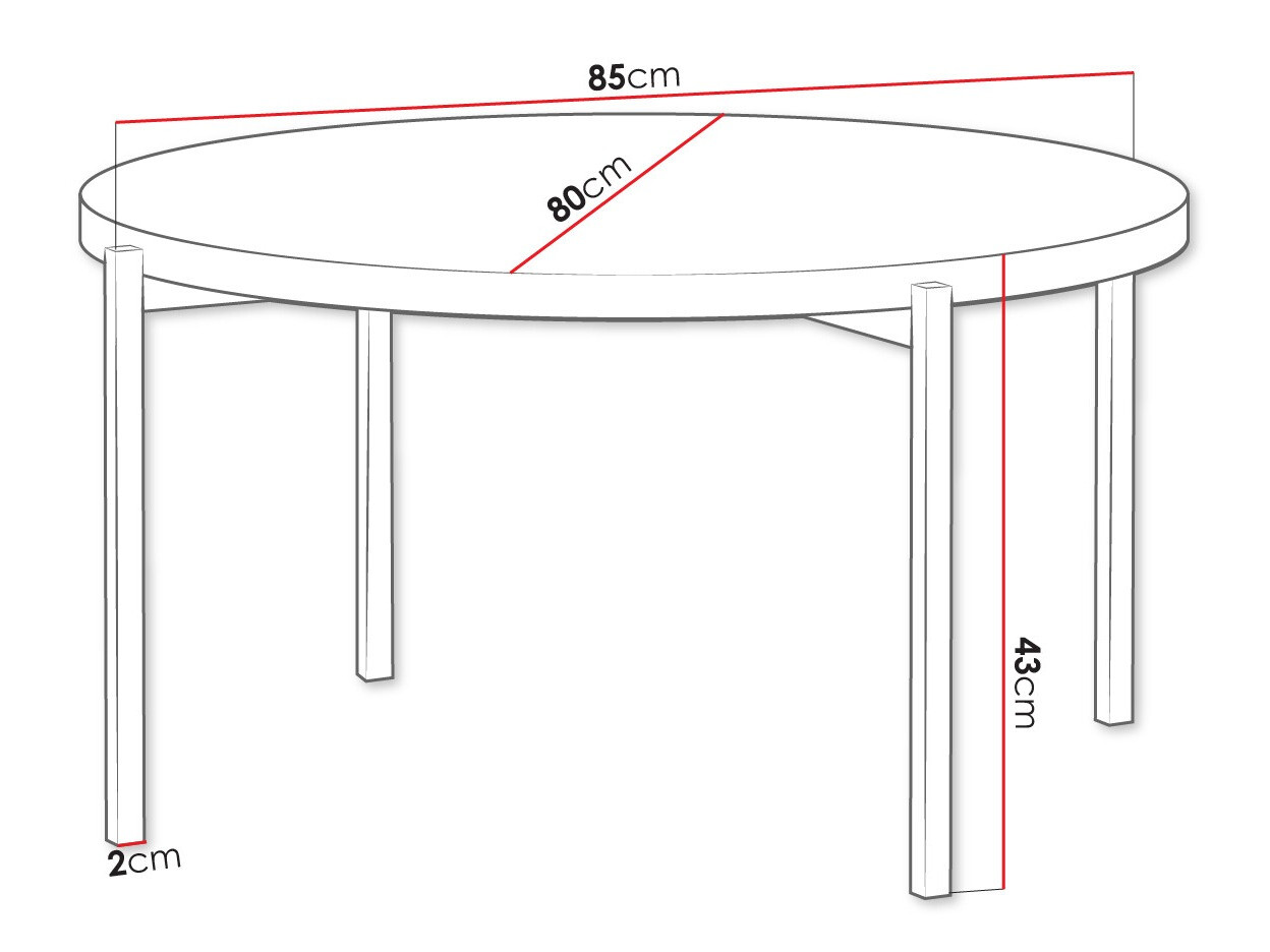 Coffee table Providence 176 (Black)