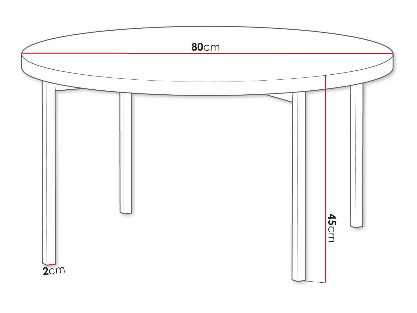 Coffee table Providence 178 (Black)