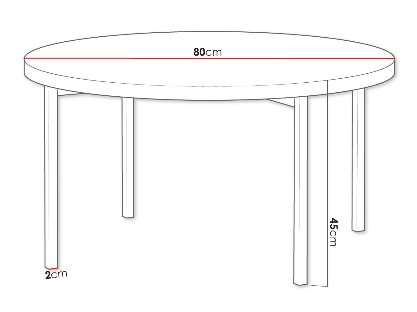 Coffee table Providence 178 (Glossy white + Black)