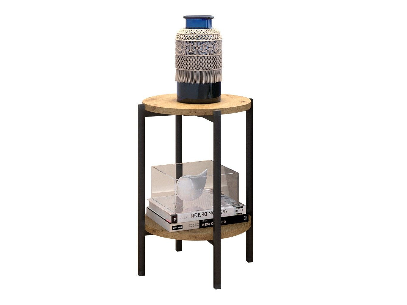 Side table Comfivo Cygnus (Artisan oak + Black)