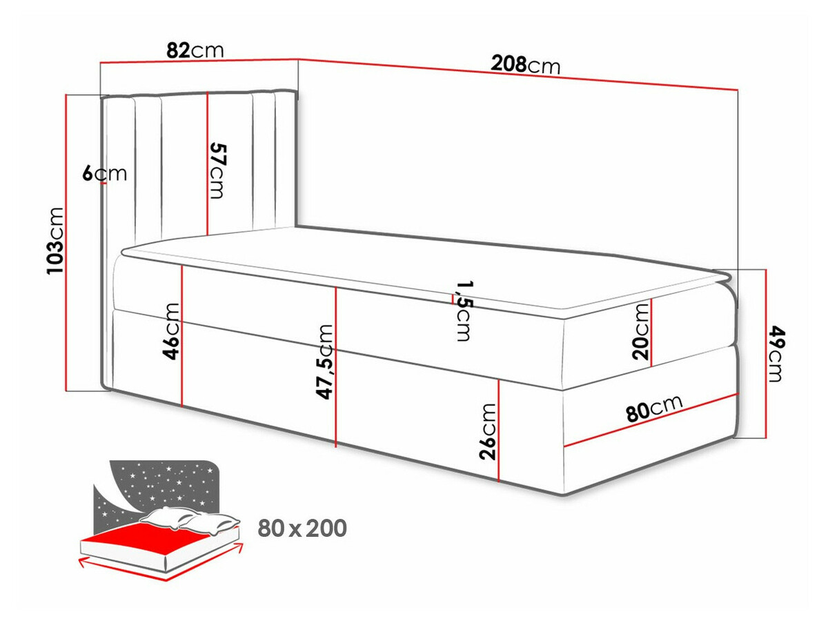 Continental bed Mel I (Soft 017)