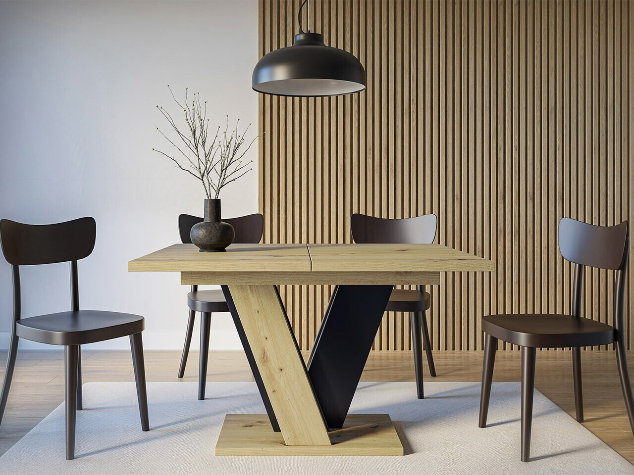 Table Goodyear 125 (Artisan oak + Black)