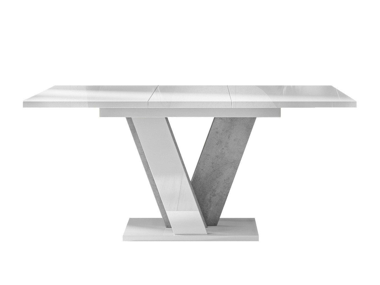 Table Goodyear 125 (Glossy white + Grey)