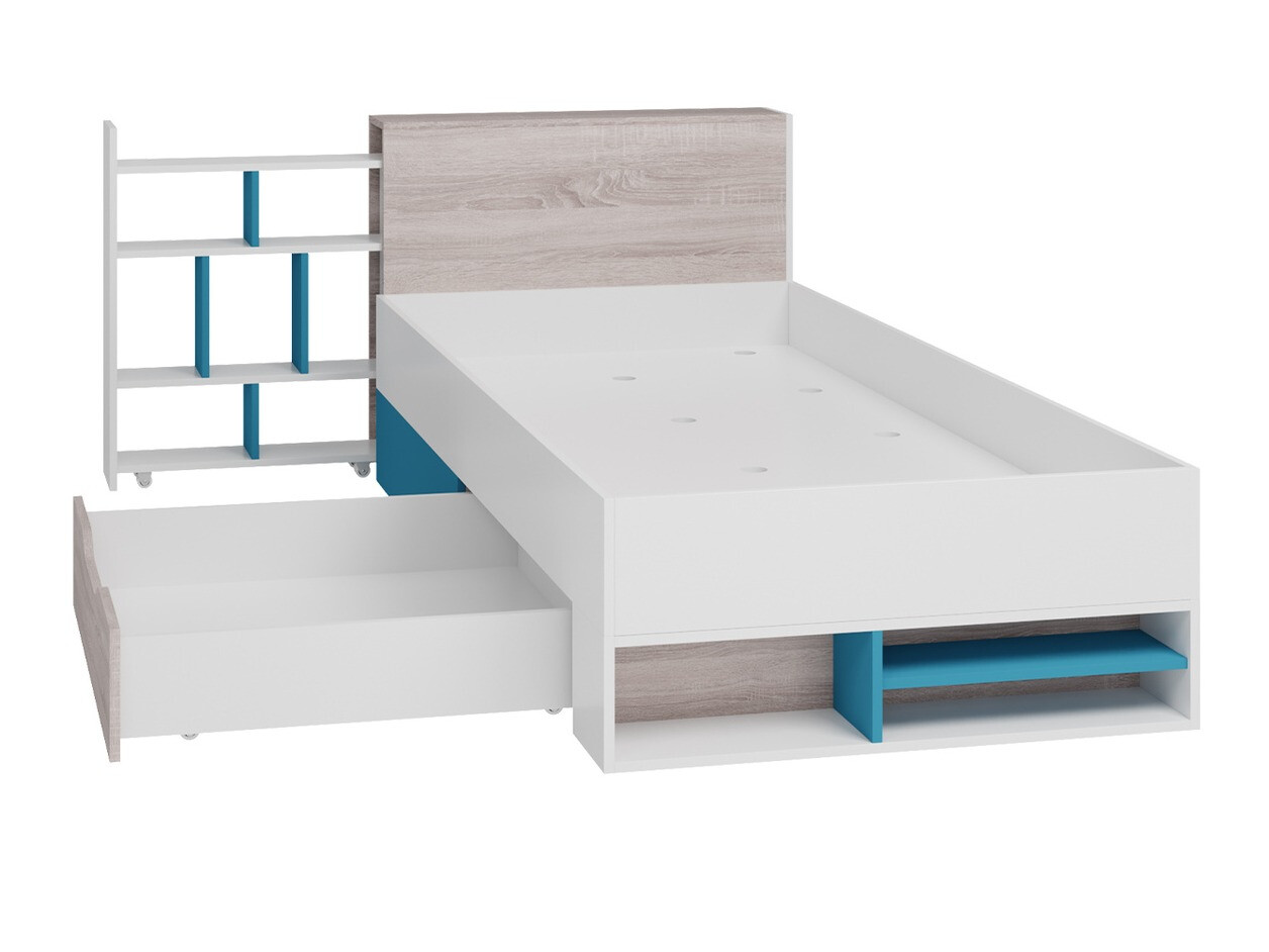 Children's room set Camteso 114 (Black + Oak + Beige)