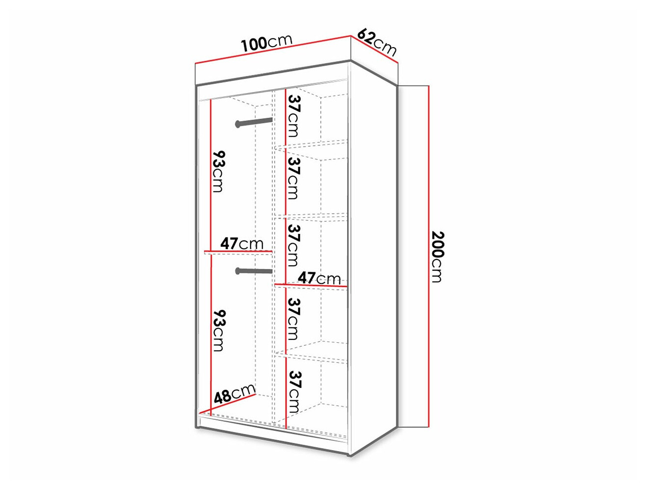 Wardrobe Anulio I (White)