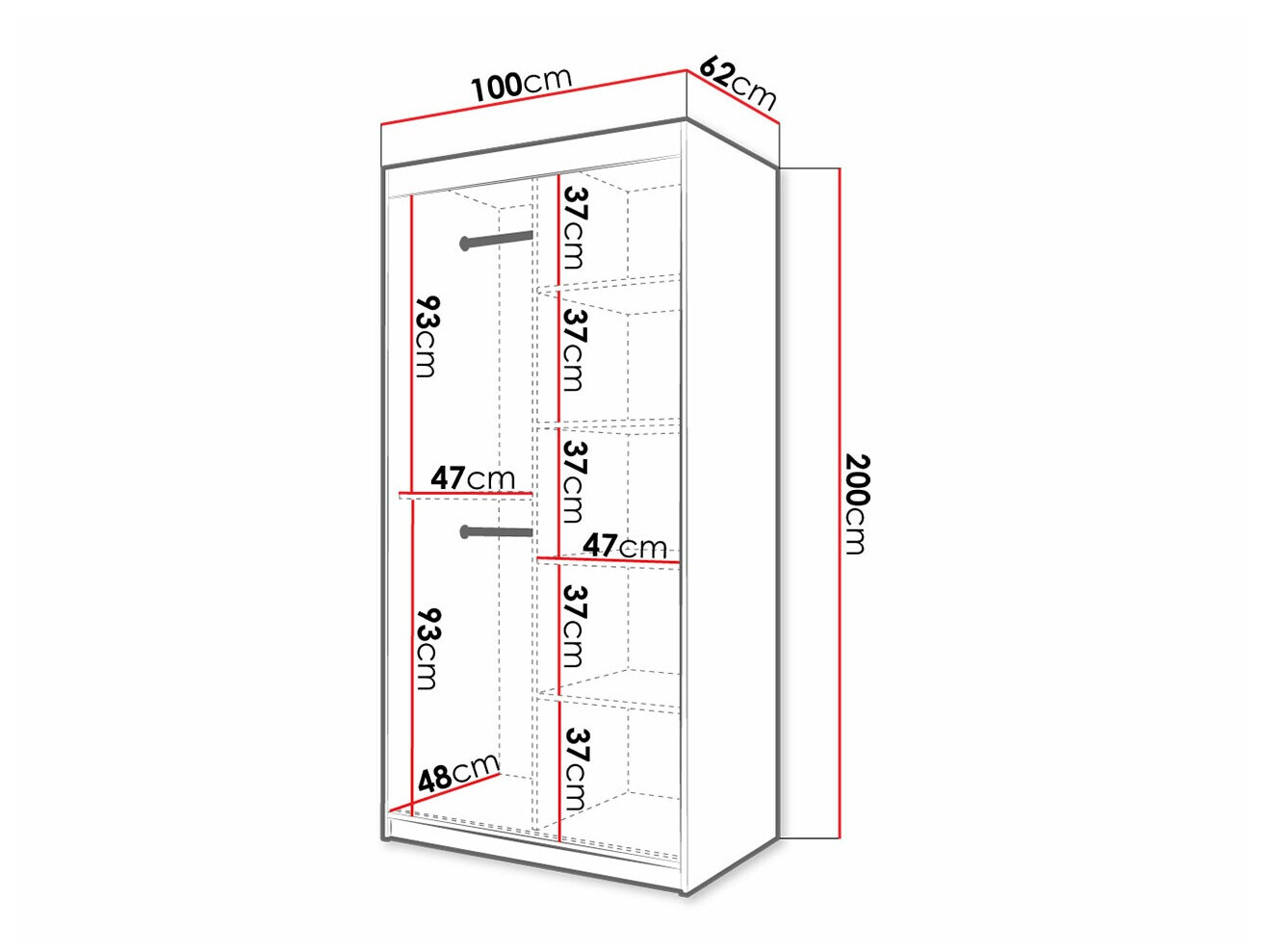 Wardrobe Anulio (White)