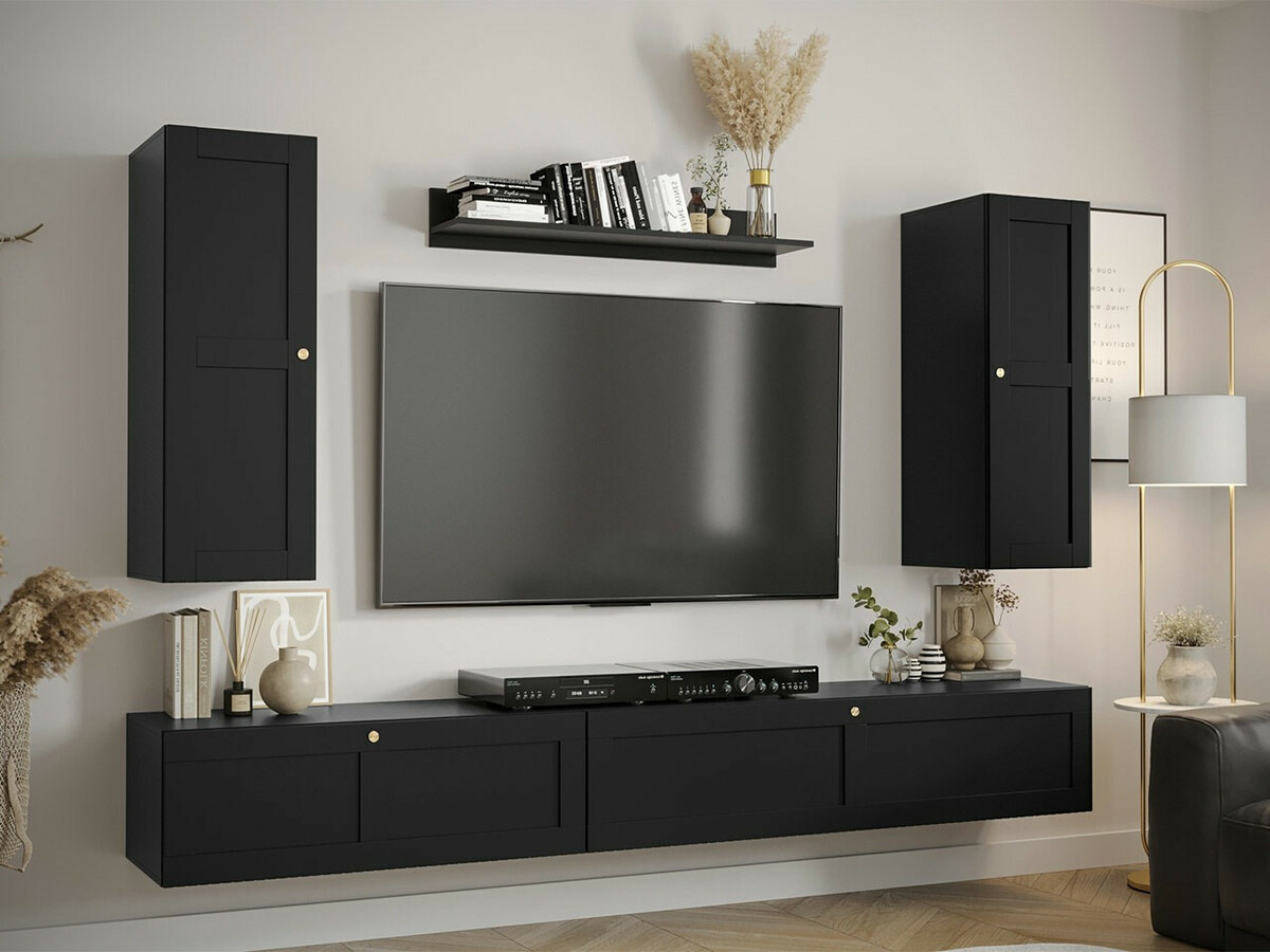 Wall shelf Anulio (Black)