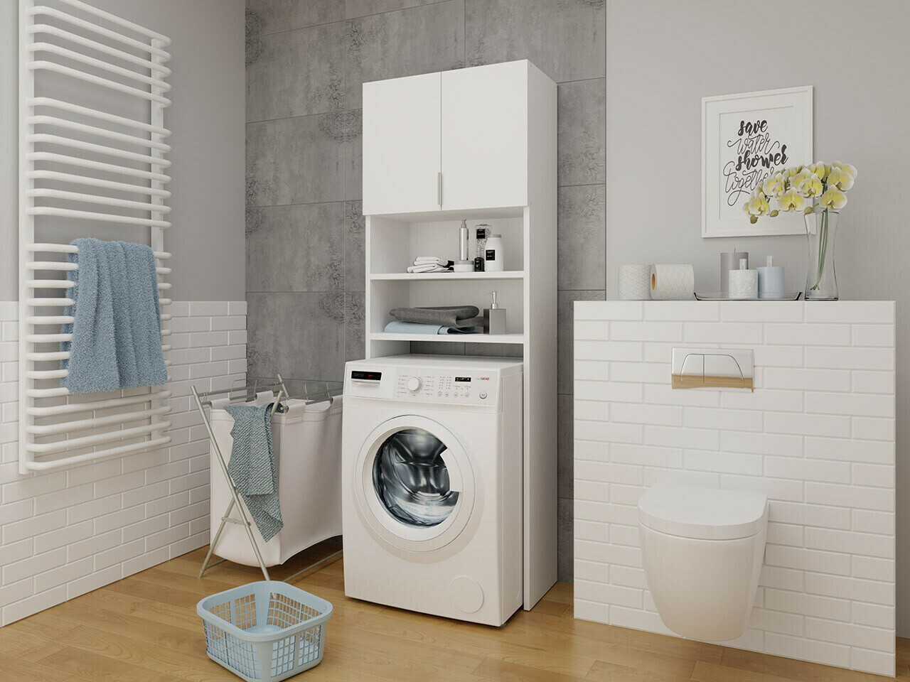 Bathroom shelf Dover 114 (White)