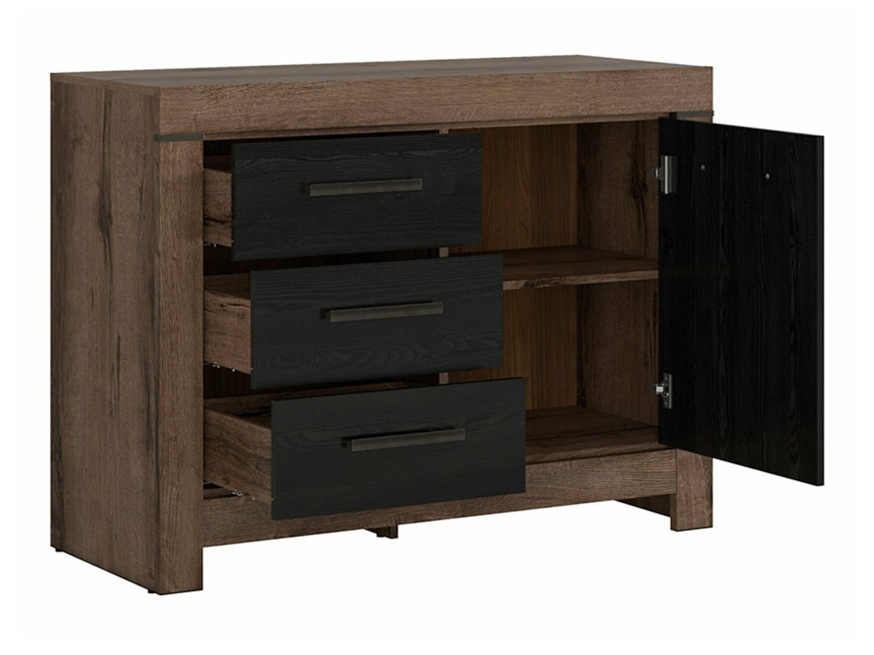 Chest of drawers Dunfelu 106 (Monastery oak + black oak)