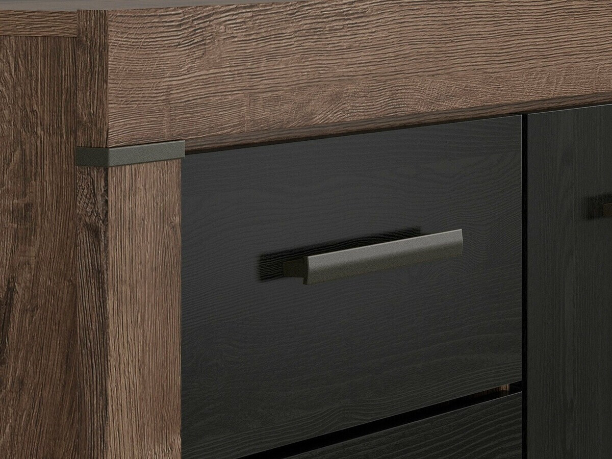 Chest of drawers Dunfelu 106 (Monastery oak + black oak)