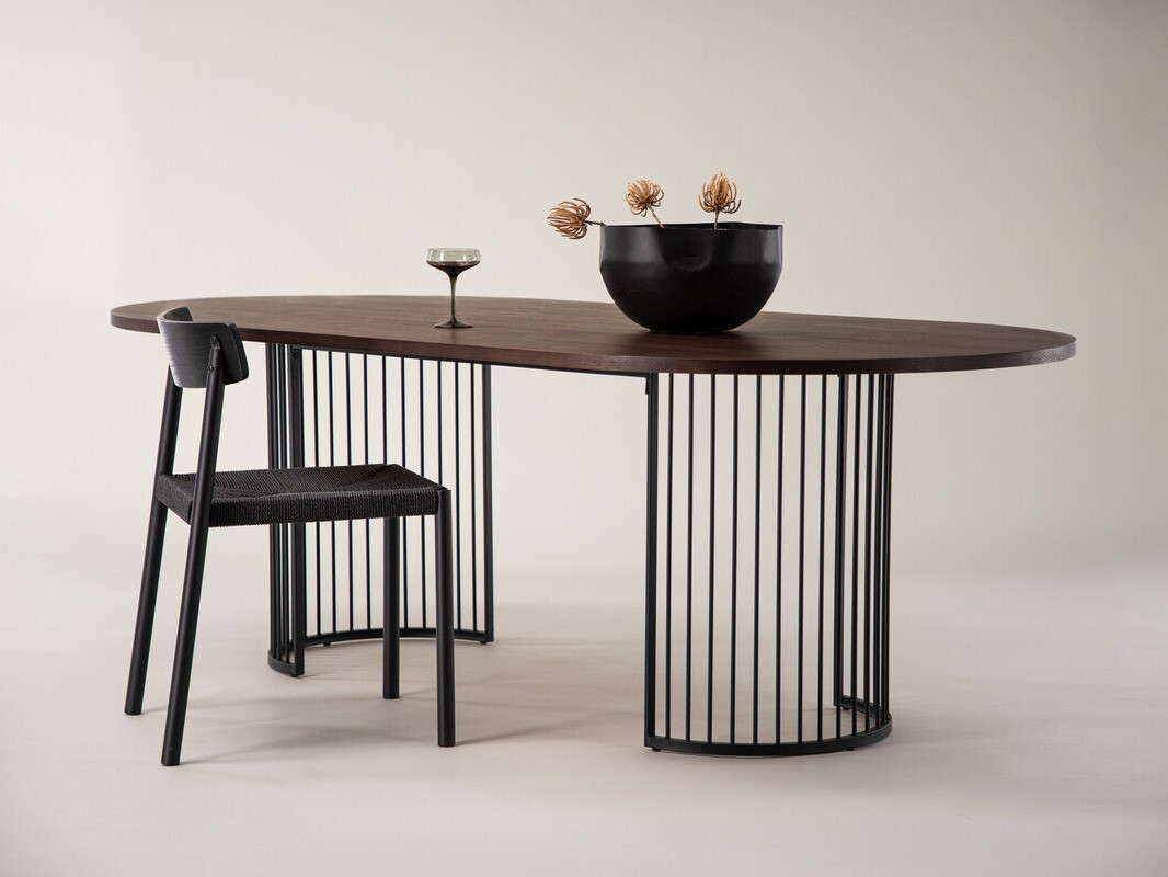 Table Dallas 3276 (Nut + Black)