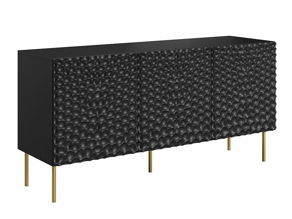 Sideboard Charlotte 169 (Black + Golden)