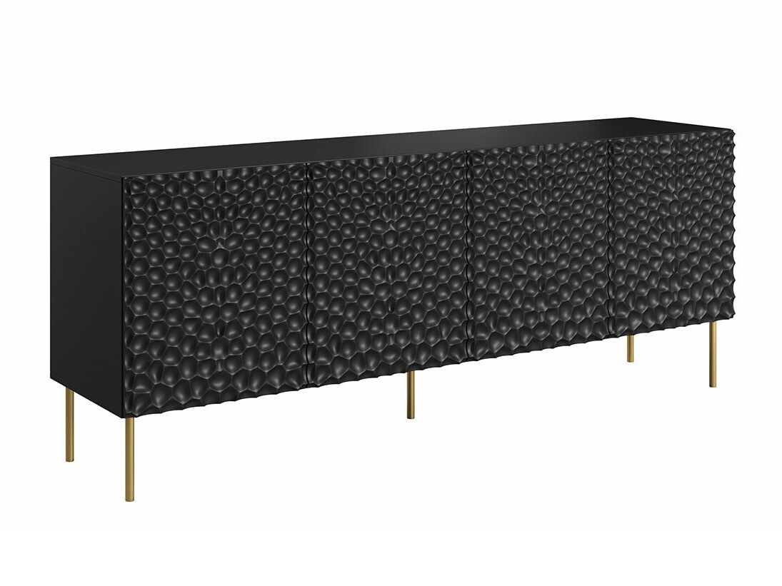 Sideboard Charlotte 170 (Black + Golden)