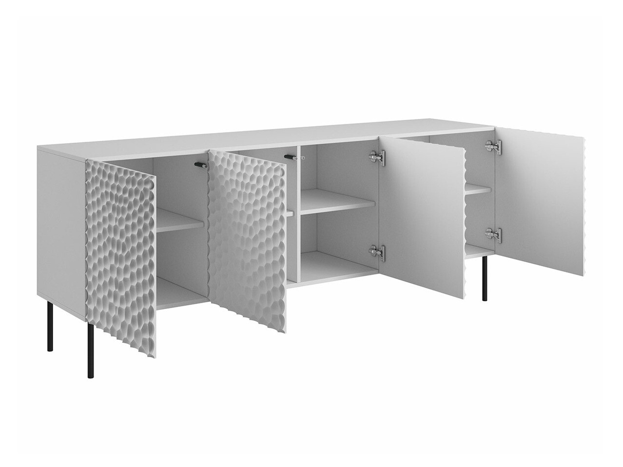Sideboard Charlotte 170 (White + Black)
