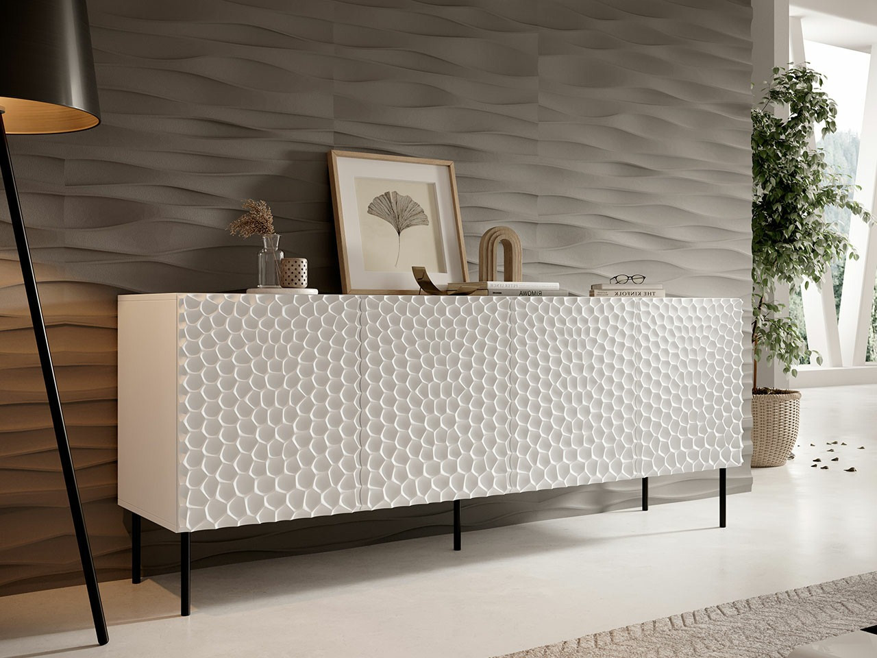 Sideboard Charlotte 170 (White + Black)