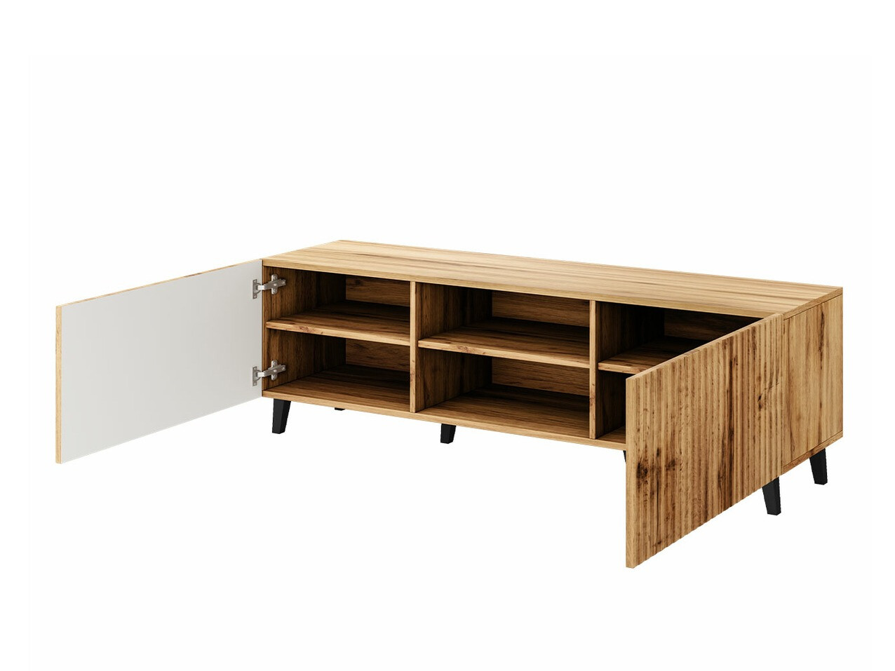 Living room set Comes I (Black + Wotan Oak)