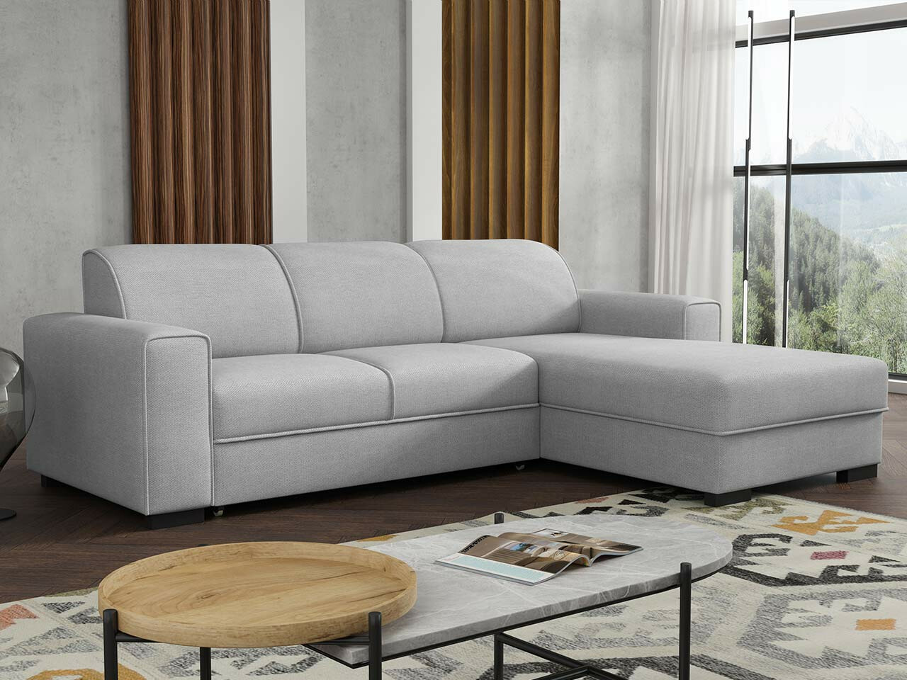 Corner sofa Columbus 186 (Crown 17)