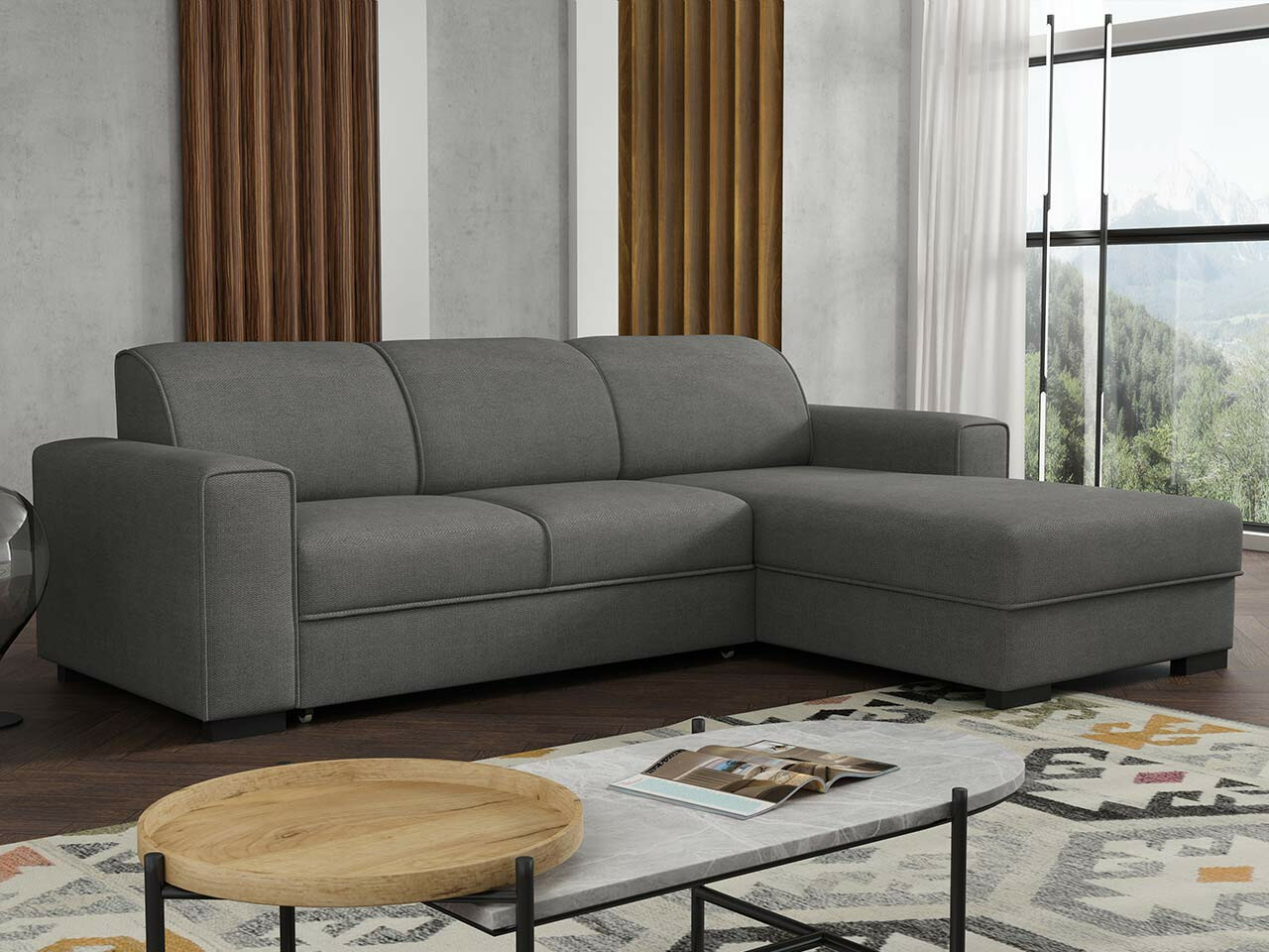 Corner sofa Columbus 186 (Crown 18)