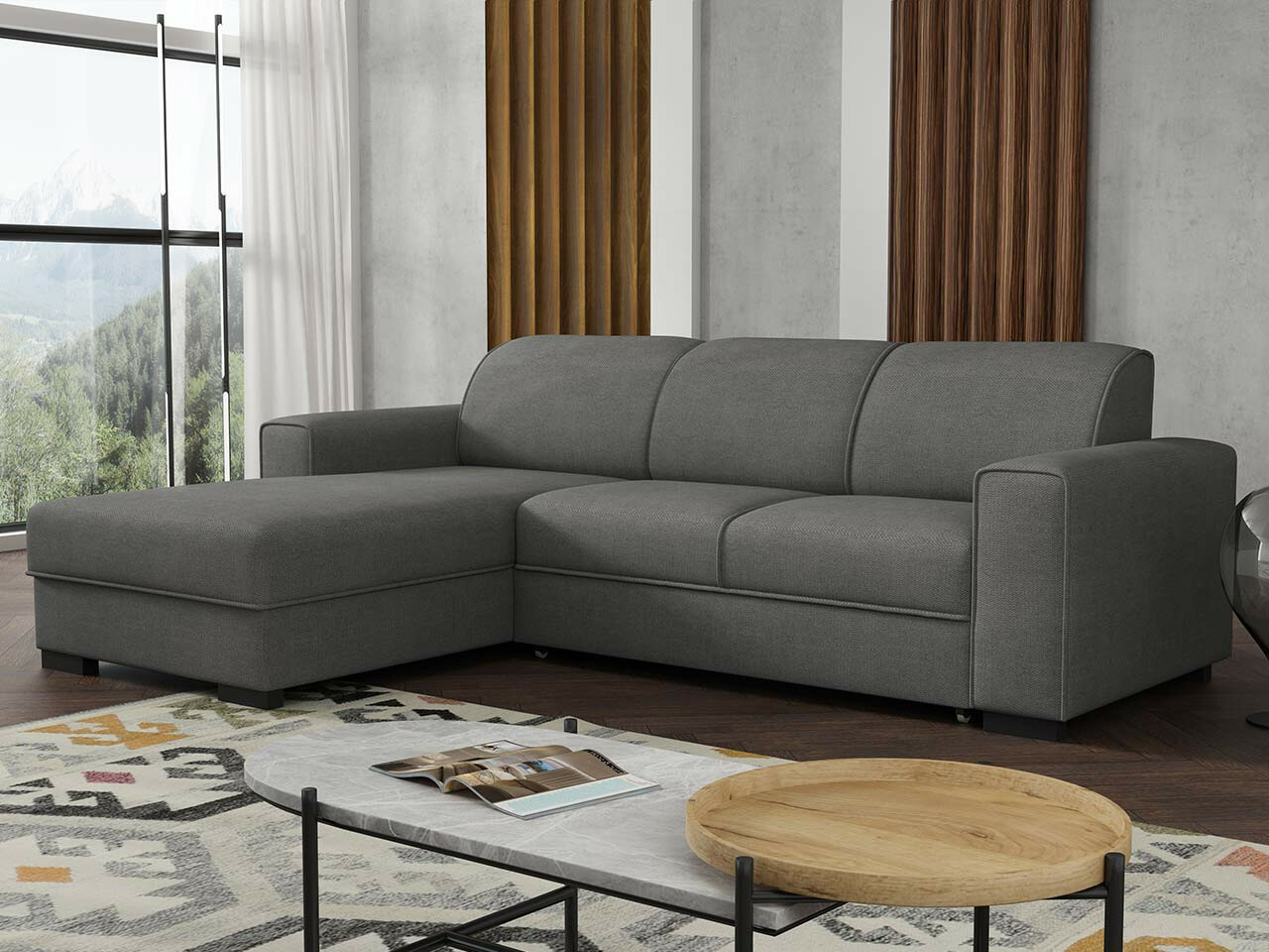 Corner sofa Columbus 186 (Crown 18)