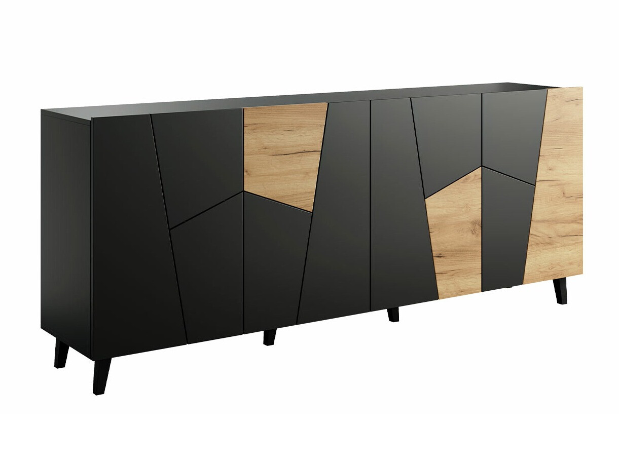 Sideboard Charlotte 180 (Black + Craft oak)