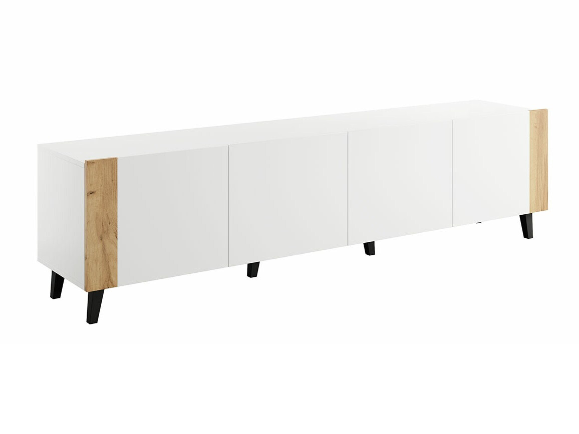 TV stand Charlotte 184 (White + Craft oak)