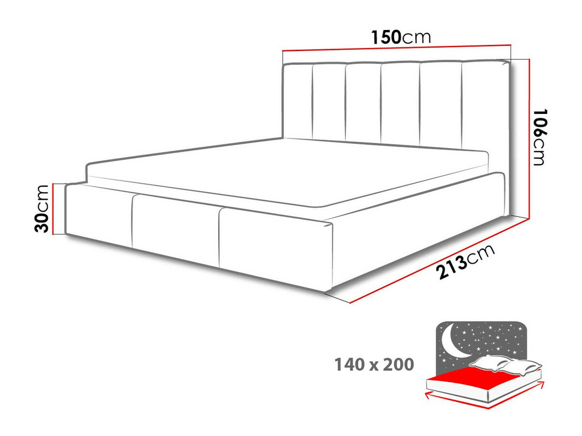 Bed ComfiDream Tirila II (Bergamo 97)