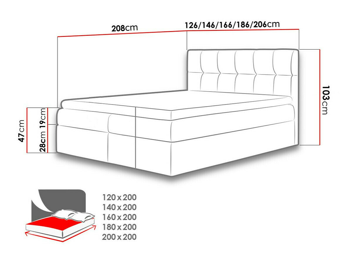 Continental bed Aedes (Rico 23)