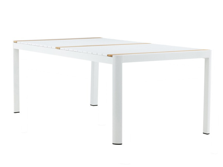 Outdoor table Dallas 2834 (White + Brown)