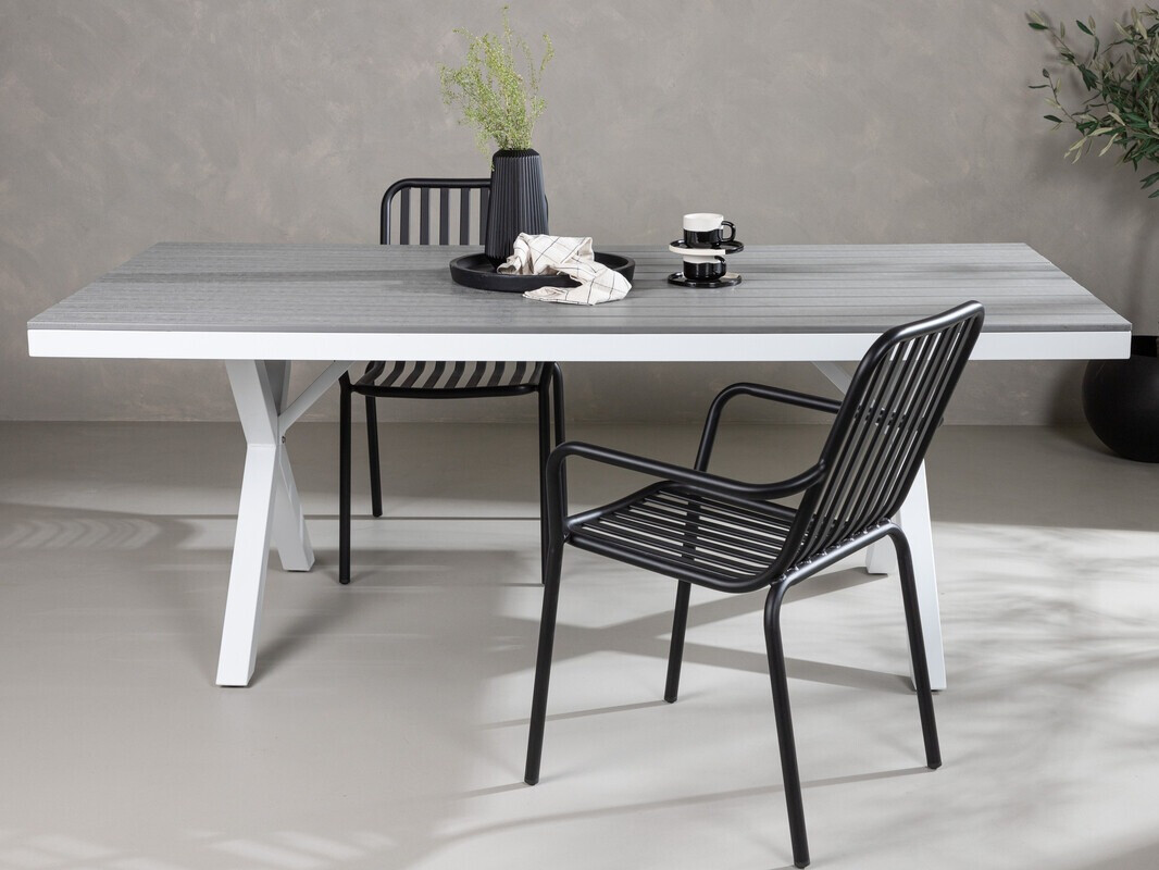 Outdoor table Dallas 3392 (Grey + White)