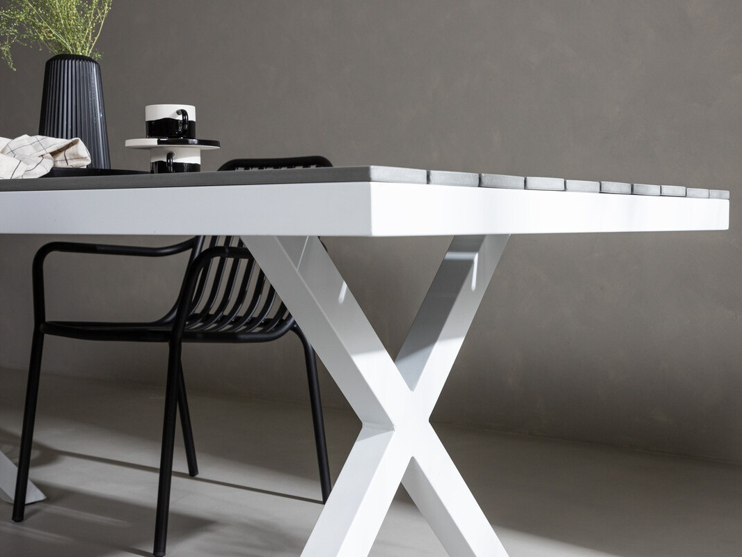 Outdoor table Dallas 3392 (Grey + White)