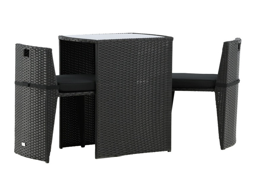 Balcony furniture set Dallas 3458 (Black)