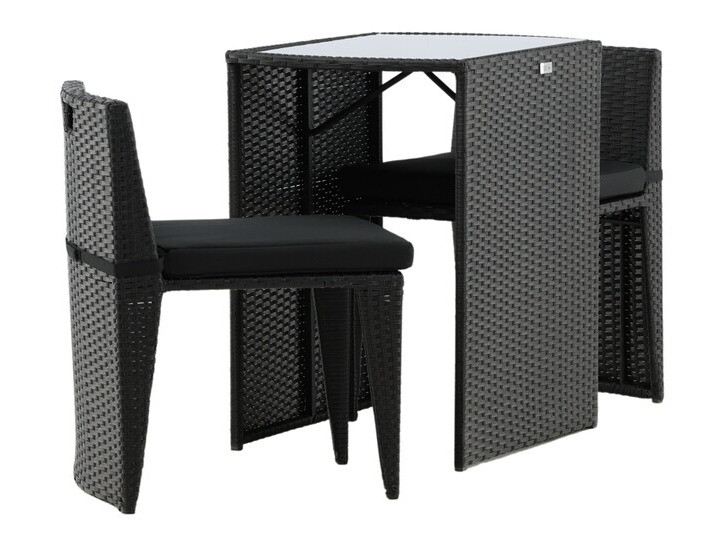 Balcony furniture set Dallas 3458 (Black)