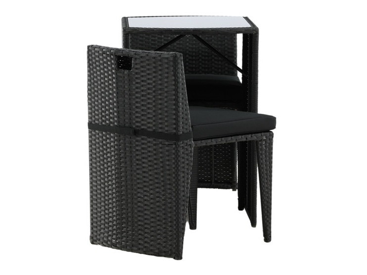 Balcony furniture set Dallas 3458 (Black)